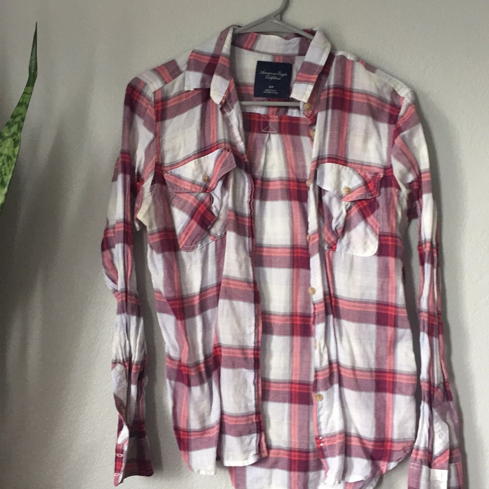 American Eagle light Flannel shirt